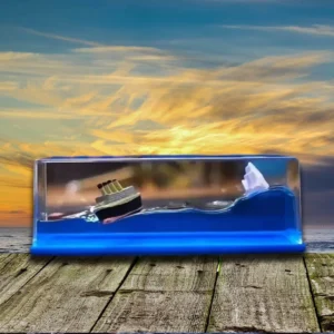 Cruise Ship Fluid Drift Bottle | Ocean Desk Decor | Opexmart