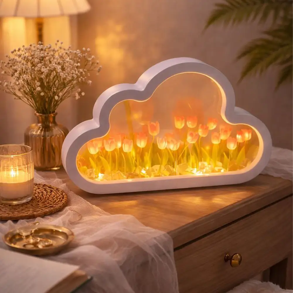 3D Tulip Flower LED Night Lamp - Image 3