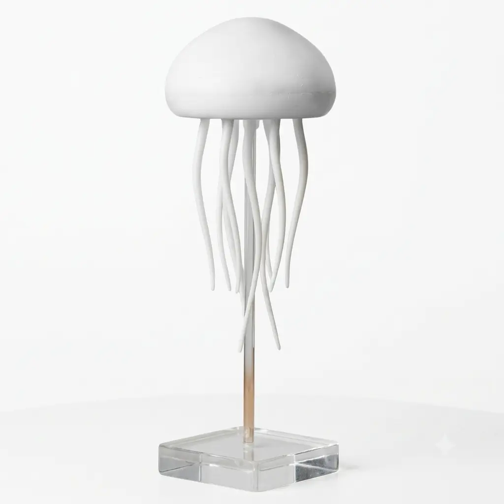 RGB Jellyfish LED Night Light – USB Rechargeable Decorative Table Lamp - Image 4